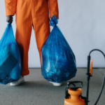 On-Site Collection & Removal Service for Old Items & Waste | High-Capacity, Heavy-Duty Blue Trash Bag Kit