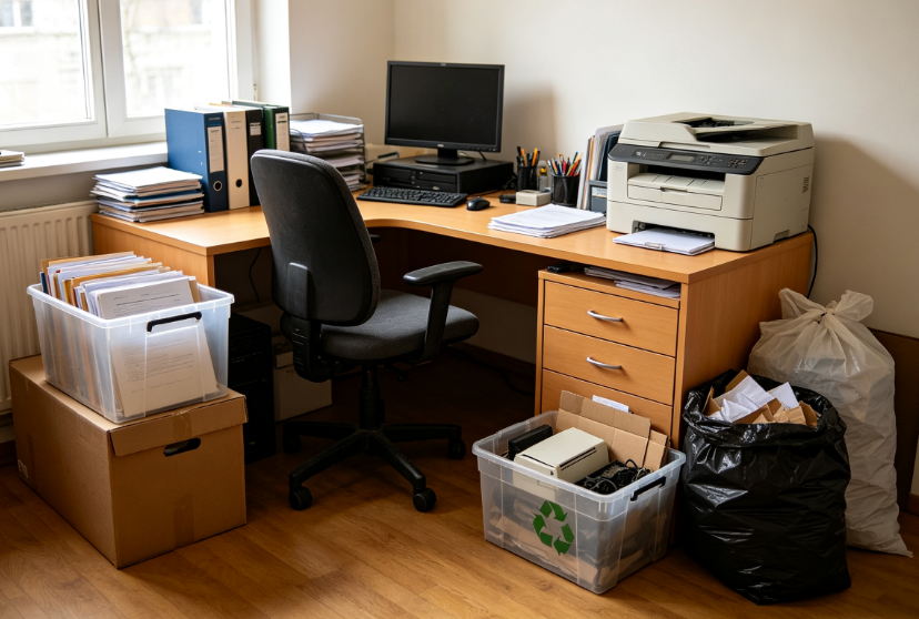 25 Small-Scale Office Decluttering and Waste Packing Plan - Image 1